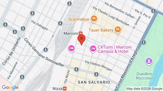 Apartments for rent i Turin - kort over placeringen