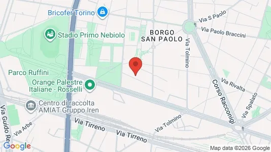 Apartments for rent i Turin - kort over placeringen