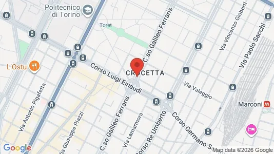 Apartments for rent i Turin - kort over placeringen