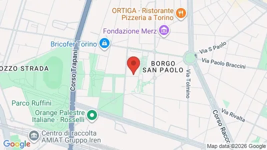 Apartments for rent i Turin - kort over placeringen