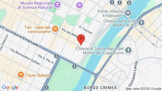 Apartments for rent i Turin - kort over placeringen