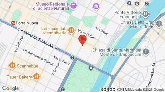 Apartments for rent i Turin - kort over placeringen