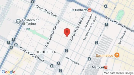 Rooms for rent i Turin - kort over placeringen