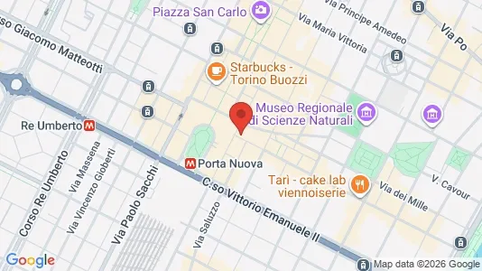 Apartments for rent i Turin - kort over placeringen