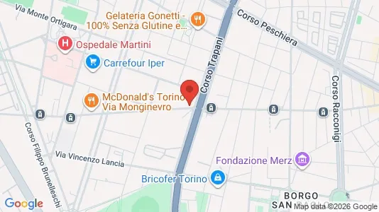 Apartments for rent i Turin - kort over placeringen