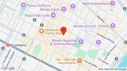 Apartments for rent i Turin - kort over placeringen
