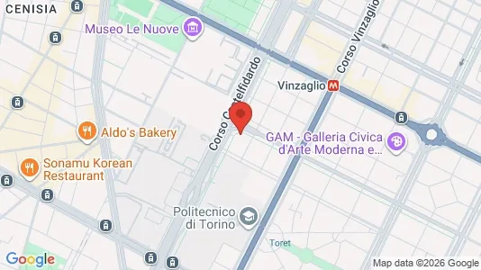 Apartments for rent i Turin - kort over placeringen