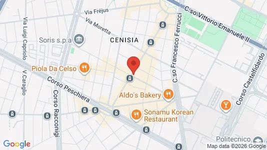Rooms for rent i Turin - kort over placeringen