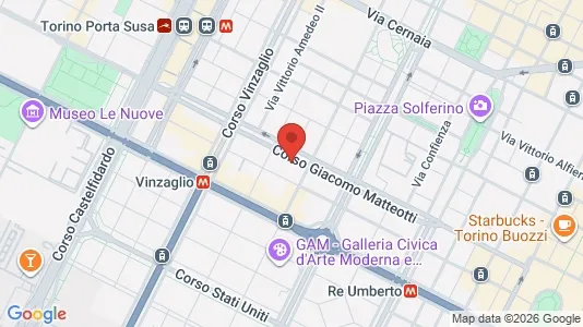 Apartments for rent i Turin - kort over placeringen