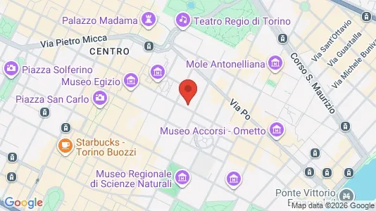 Apartments for rent i Turin - kort over placeringen