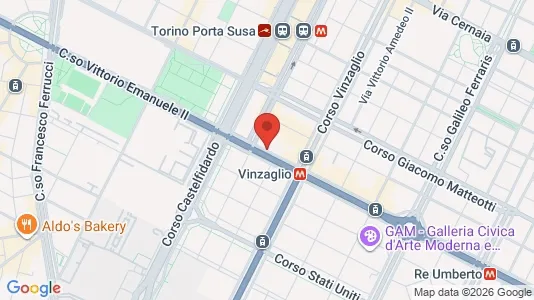Apartments for rent i Turin - kort over placeringen