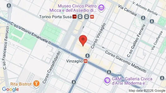 Apartments for rent i Turin - kort over placeringen