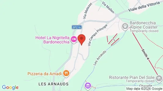 Apartments for rent i Bardonecchia - kort over placeringen
