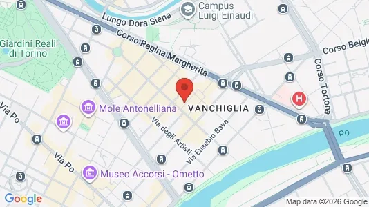 Apartments for rent i Turin - kort over placeringen