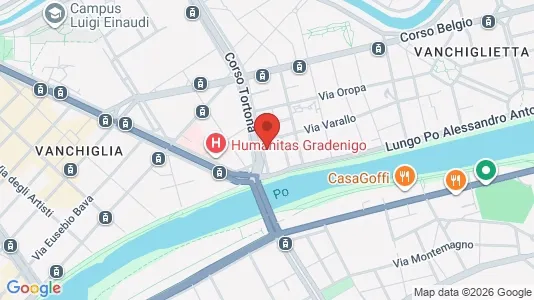 Apartments for rent i Turin - kort over placeringen