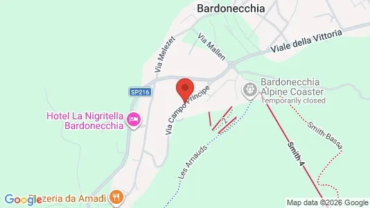 Apartments for rent i Bardonecchia - kort over placeringen