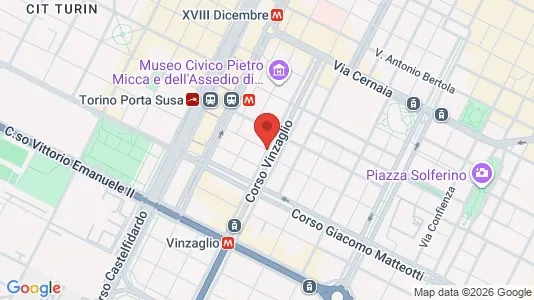 Apartments for rent i Turin - kort over placeringen