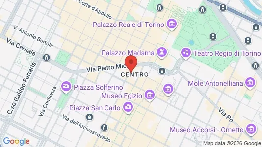 Apartments for rent i Turin - kort over placeringen