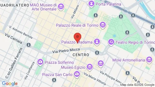 Apartments for rent i Turin - kort over placeringen