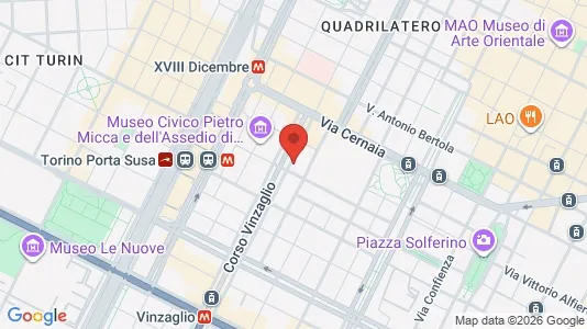 Apartments for rent i Turin - kort over placeringen