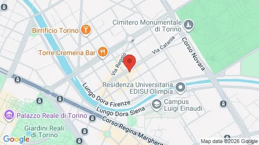 Apartments for rent i Turin - kort over placeringen