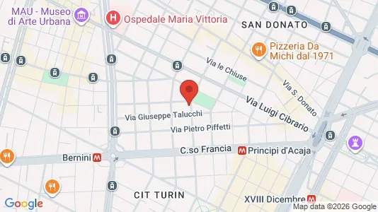 Rooms for rent i Turin - kort over placeringen