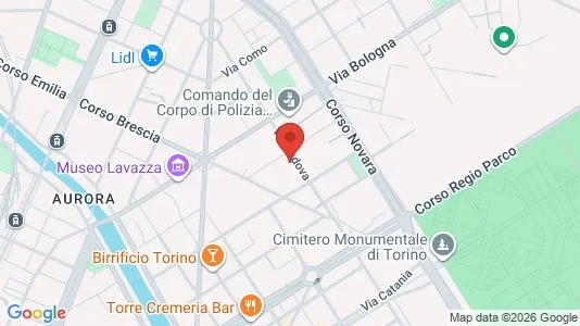 Rooms for rent i Turin - kort over placeringen