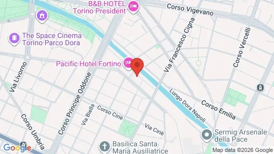 Rooms for rent i Turin - kort over placeringen