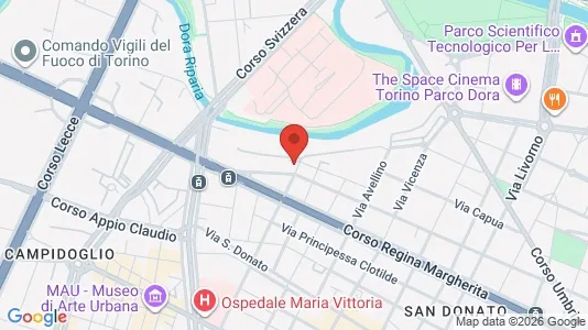 Apartments for rent i Turin - kort over placeringen