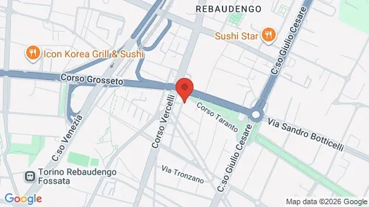 Apartments for rent i Turin - kort over placeringen