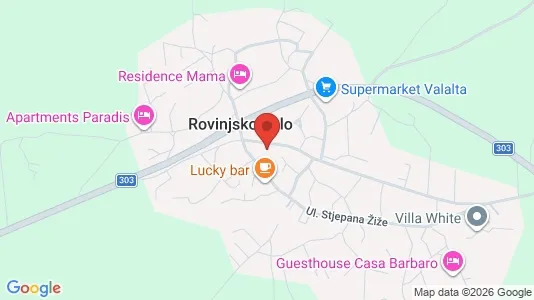 Apartments for rent i Rovinj - kort over placeringen