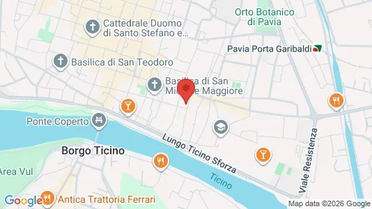 Apartments for rent i Pavia - kort over placeringen