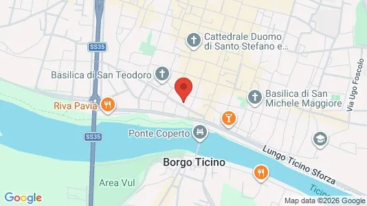 Rooms for rent i Pavia - kort over placeringen