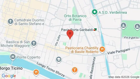 Apartments for rent i Pavia - kort over placeringen