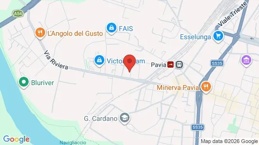 Rooms for rent i Pavia - kort over placeringen