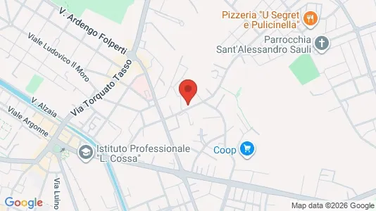 Rooms for rent i Pavia - kort over placeringen
