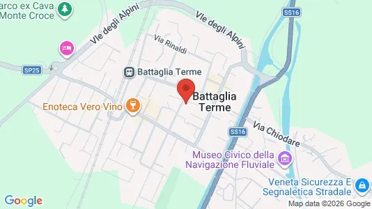 Rooms for rent i Battaglia Terme - kort over placeringen