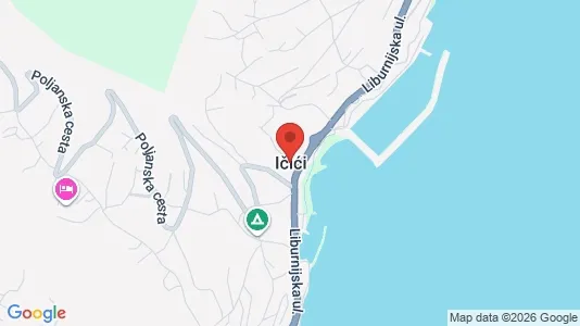Apartments for rent i Opatija - kort over placeringen