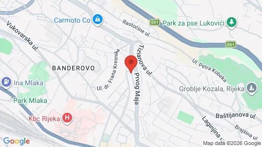 Apartments for rent i Rijeka - kort over placeringen