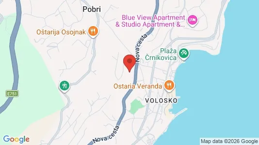 Apartments for rent i Opatija - kort over placeringen
