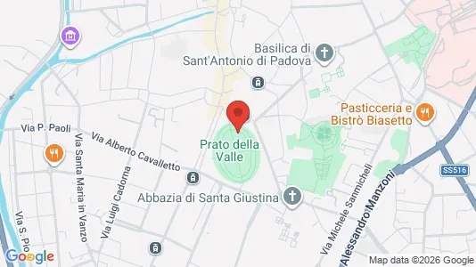 Apartments for rent i Padua - kort over placeringen