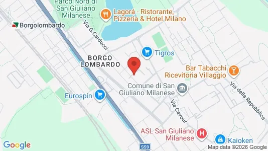 Apartments for rent i San Giuliano Milanese - kort over placeringen