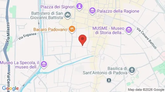 Apartments for rent i Padua - kort over placeringen