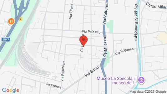 Apartments for rent i Padua - kort over placeringen