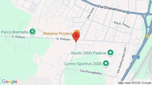Apartments for rent i Padua - kort over placeringen