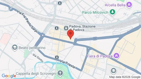 Rooms for rent i Padua - kort over placeringen