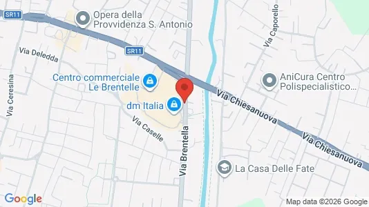Apartments for rent i Padua - kort over placeringen