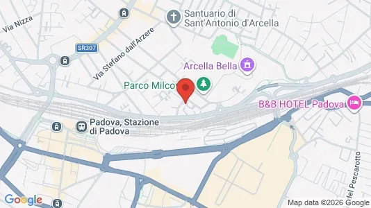 Apartments for rent i Padua - kort over placeringen