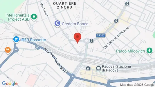 Rooms for rent i Padua - kort over placeringen