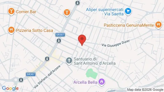 Apartments for rent i Padua - kort over placeringen